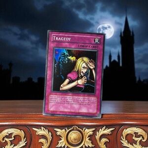1996 Yu-Gi-Oh! Tragedy Holographic Trap Card RDS-EN049